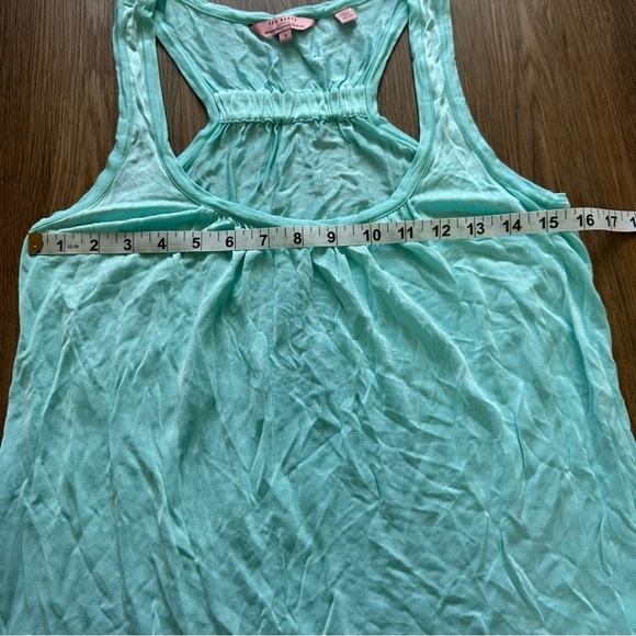Ted Baker Womens Blue Sleeveless Scoop Neck Tank Top 8 (3) Viscose Coastal Tunic - Picture 8 of 9